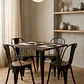 Comedor Cuadrado Tolix Madera con Sillas Tolix - Miniatura 2