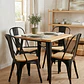 Comedor Cuadrado Tolix Madera con Sillas Tolix - Miniatura 1