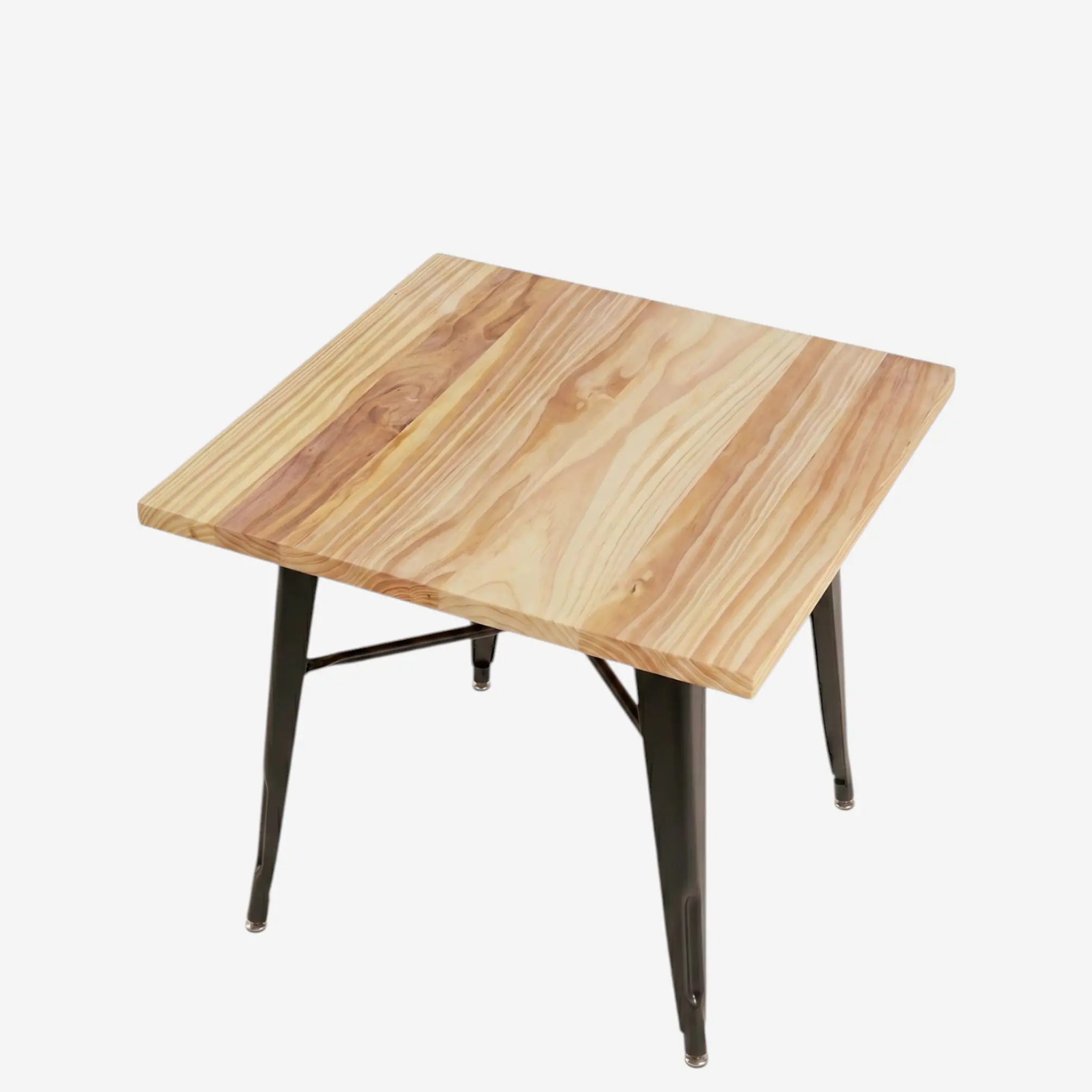 Comedor Cuadrado Tolix Madera con Sillas Tolix 3