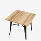 Comedor Cuadrado Tolix Madera con Sillas Tolix - Miniatura 3