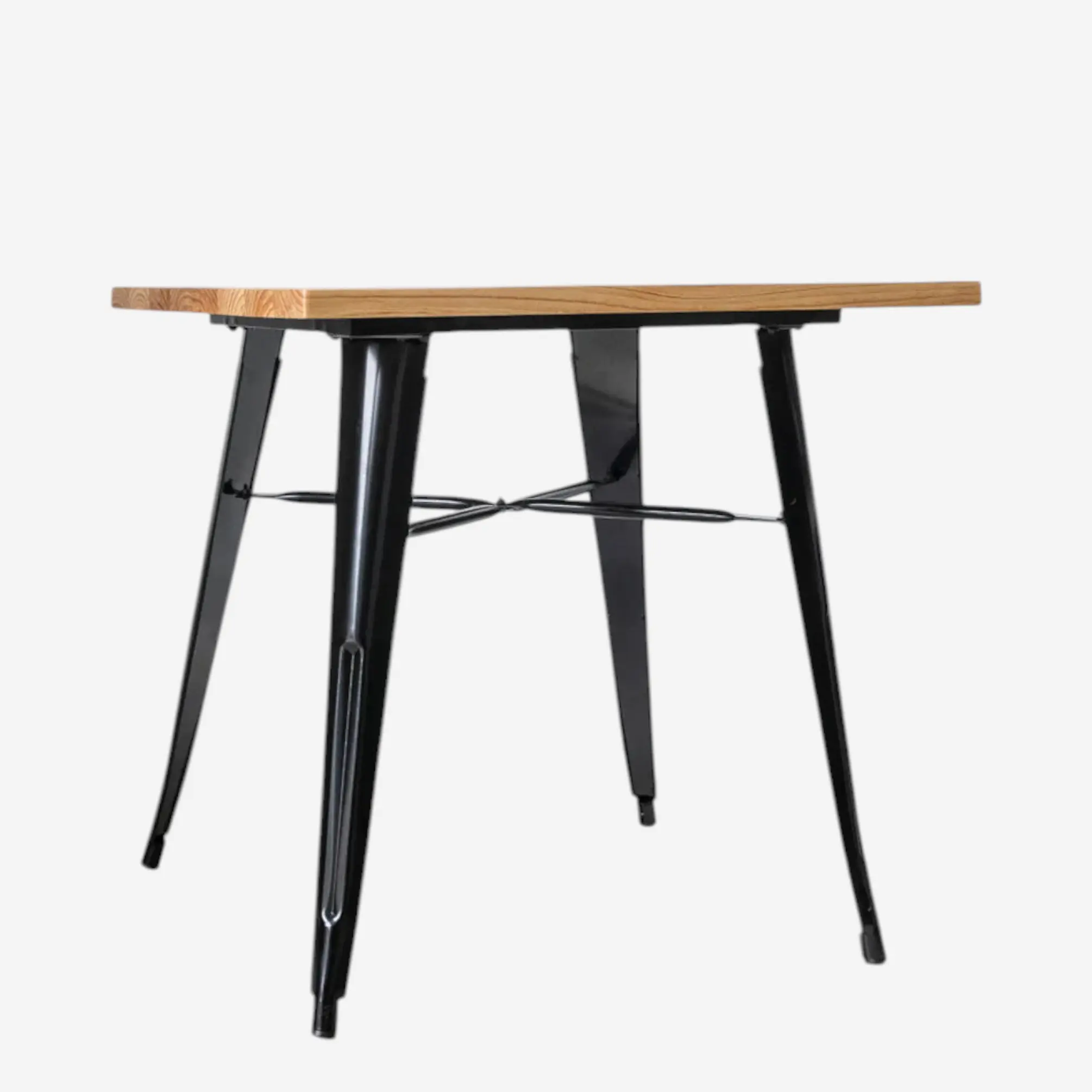 Comedor Cuadrado Tolix Madera con Sillas Tolix 6