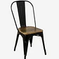 Comedor Cuadrado Tolix Madera con Sillas Tolix - Miniatura 9