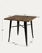 Comedor Cuadrado Tolix Madera con Sillas Tolix - Miniatura 10