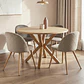 Comedor Redondo Madrid Madera con Sillas Luxury Wood - Miniatura 1