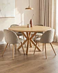 Comedor Redondo Madrid Madera con Sillas Luxury Wood - Miniatura 6
