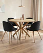 Comedor Redondo Madrid Madera con Sillas Luxury Wood - Miniatura 3