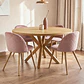 Comedor Redondo Madrid Madera con Sillas Luxury Wood - Miniatura 9