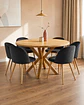 Comedor Redondo Madrid Madera con Sillas Luxury Wood - Miniatura 12