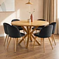 Comedor Redondo Madrid Madera con Sillas Luxury Wood - Miniatura 12