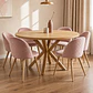 Comedor Redondo Madrid Madera con Sillas Luxury Wood - Miniatura 13