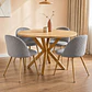 Comedor Redondo Madrid Madera con Sillas Luxury Wood - Miniatura 2