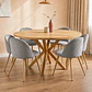 Comedor Redondo Madrid Madera con Sillas Luxury Wood - Miniatura 15