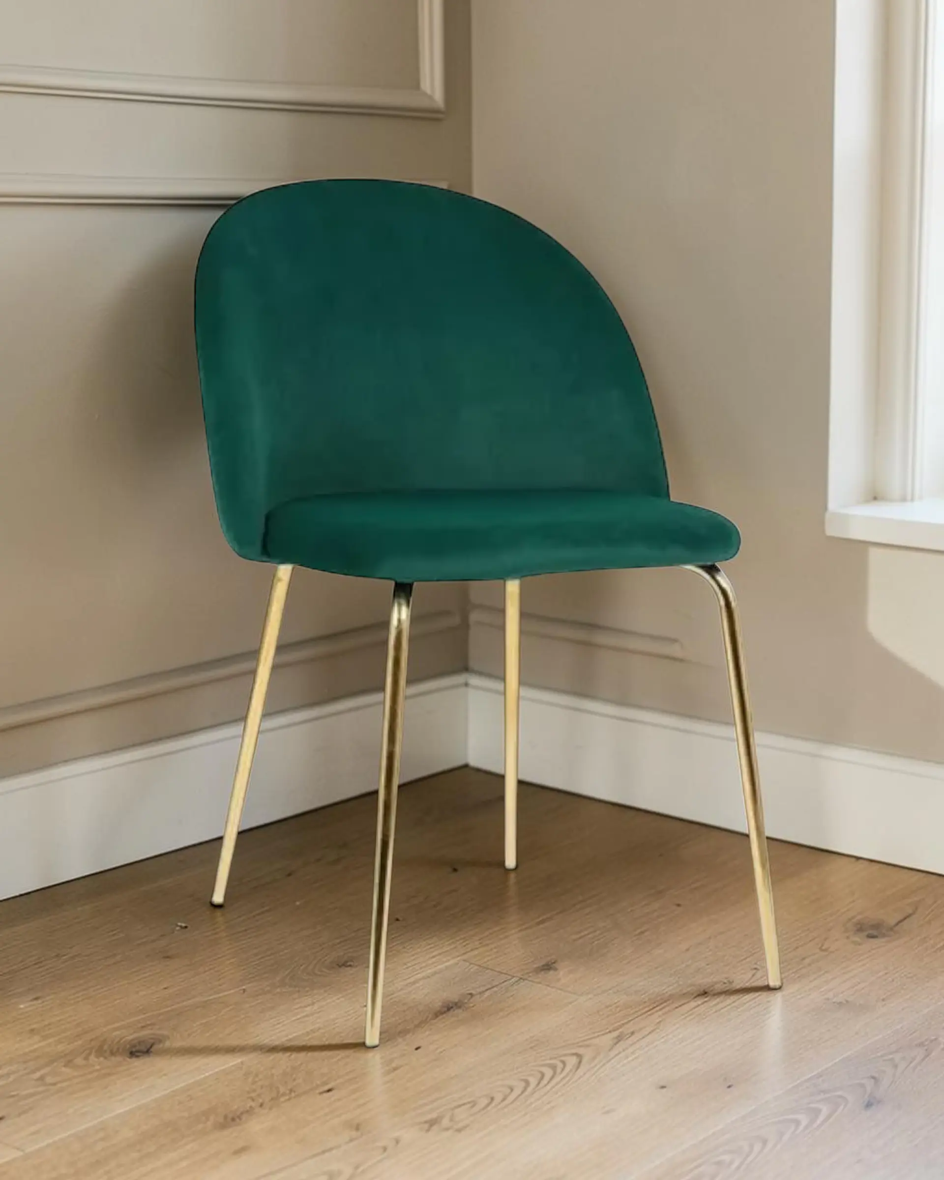 Silla Comedor Luxury Gold Felpa 8