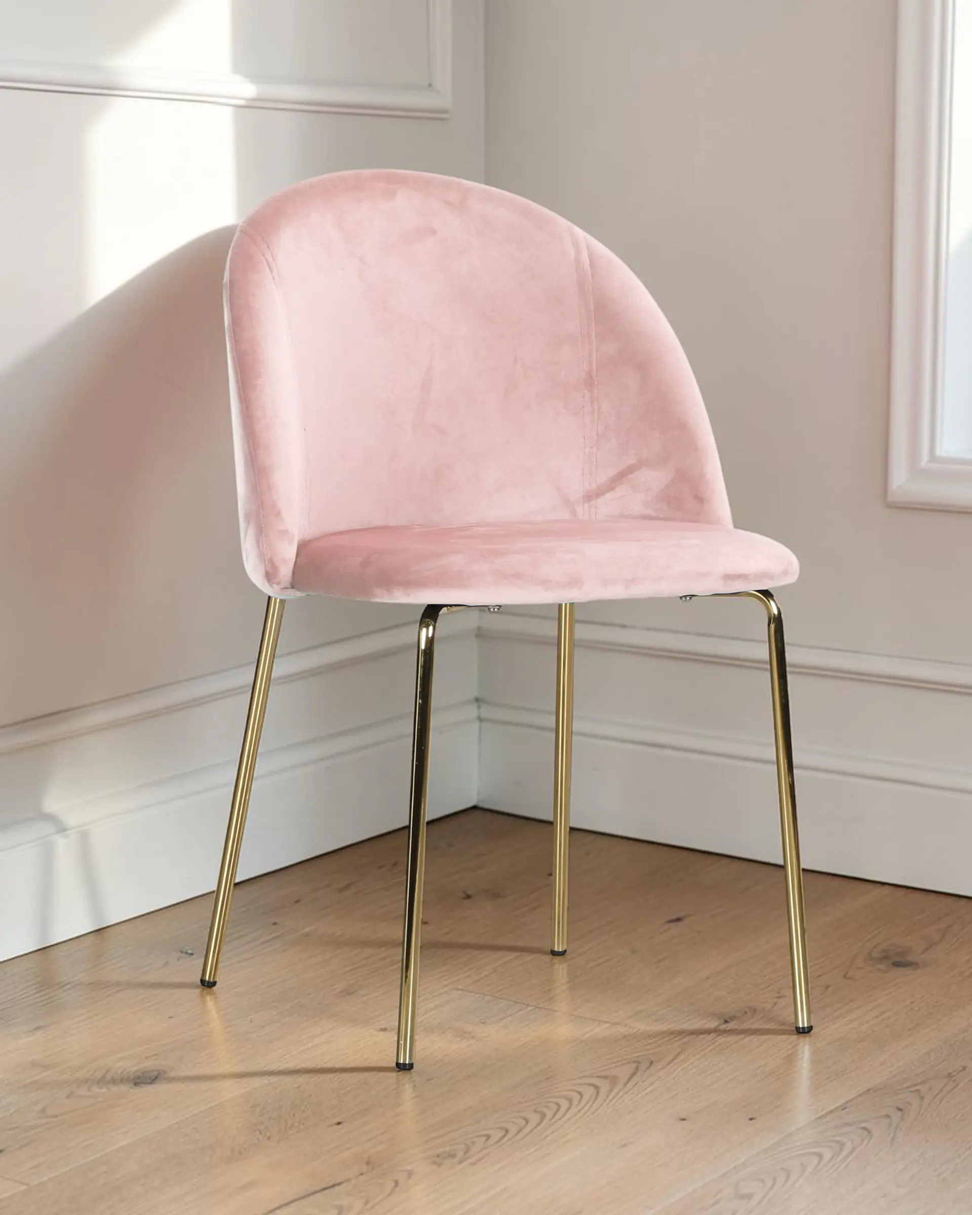 Silla Comedor Luxury Gold Felpa 10
