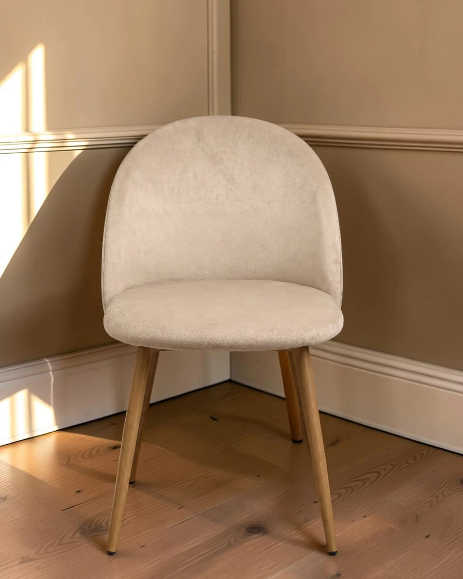 Silla Comedor Luxury Wood Felpa 2