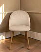 Silla Comedor Luxury Wood Felpa - Miniatura 2