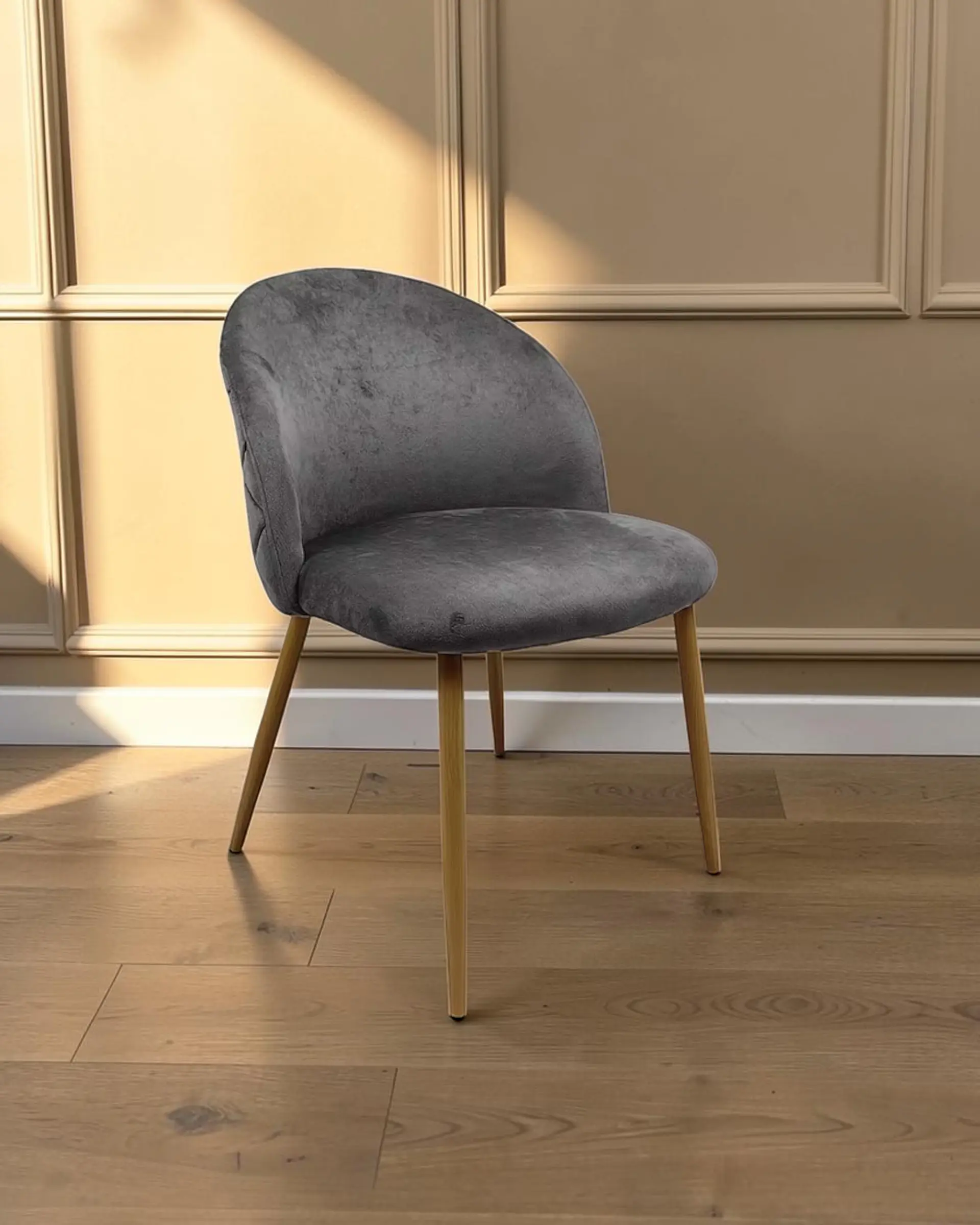 Silla Comedor Luxury Wood Felpa 6