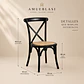Silla Crossback Madera y Ratán - Miniatura 5