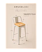 Taburete Tolix Asiento de Madera 77 cm - Miniatura 7