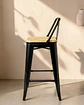 Taburete Tolix Asiento de Madera 77 cm - Miniatura 5