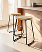 Taburete Nara para Barra y Cocina Madera-Metal 66 cm - Miniatura 6