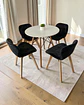 Comedor Redondo Melamina Eames con Sillas Radar Velvet - Miniatura 3