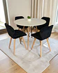 Comedor Redondo Melamina Eames con Sillas Radar Velvet - Miniatura 7