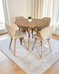 Comedor Redondo Melamina Eames con Sillas Radar Velvet - Miniatura 13