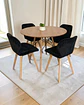 Comedor Redondo Melamina Eames con Sillas Radar Velvet - Miniatura 15