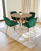 Comedor Redondo Melamina Eames con Sillas Radar Velvet - Miniatura 16