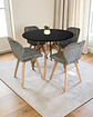 Comedor Redondo Melamina Eames con Sillas Radar Velvet - Miniatura 22