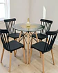 Comedor Redondo Vidrio Eames con Sillas Windsor - Miniatura 3