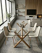 Comedor Rectangular Vidrio Elite con Sillas Scoop - Miniatura 3