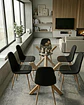 Comedor Rectangular Vidrio Elite con Sillas Scoop - Miniatura 4