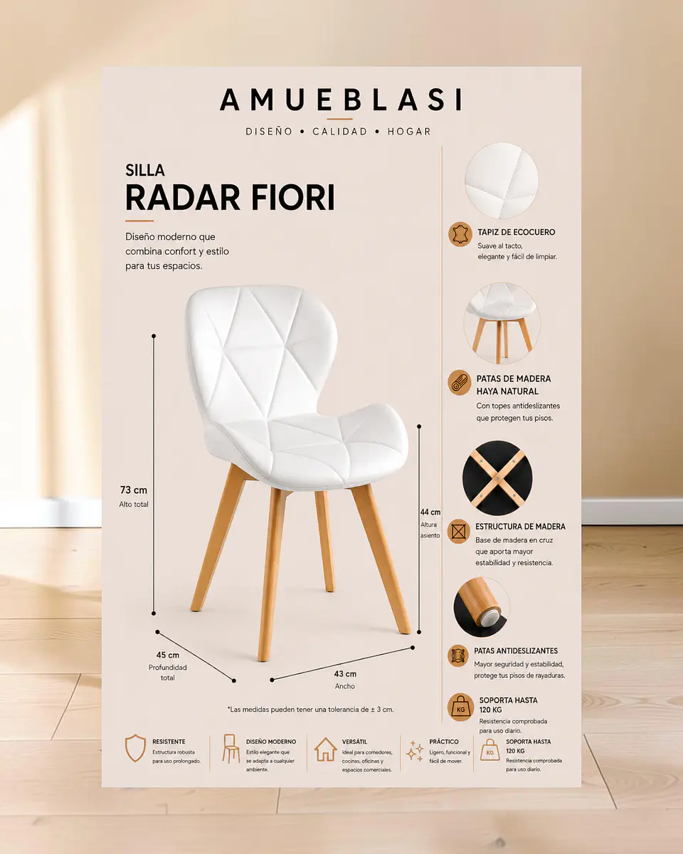 Silla Radar Fiori 4