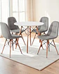 Comedor Redondo Melamina Eames 4 Sillas Buckle  - Miniatura 3