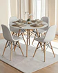 Comedor Redondo Melamina Eames 4 Sillas Buckle  - Miniatura 6