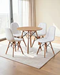 Comedor Redondo Melamina Eames 4 Sillas Buckle  - Miniatura 10