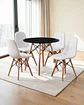 Comedor Redondo Melamina Eames 4 Sillas Buckle  - Miniatura 17
