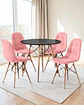 Comedor Redondo Melamina Eames 4 Sillas Buckle  - Miniatura 20