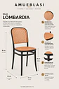 Silla Lombardía Efecto Ratán | Diseño Minimalista - Miniatura 8