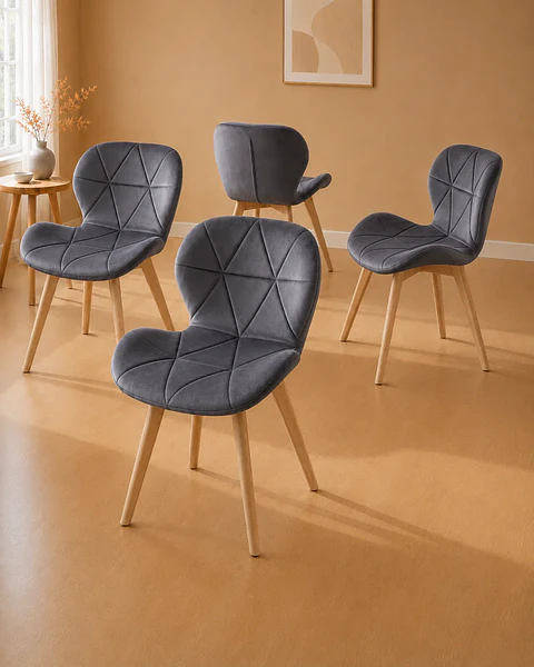 Pack 4 Sillas Radar Velvet
