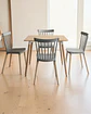 Comedor Cuadrado Melamina con Sillas Windsor - Miniatura 2