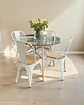 Comedor Redondo Vidrio Eames con Sillas Tolix Madera  - Miniatura 1