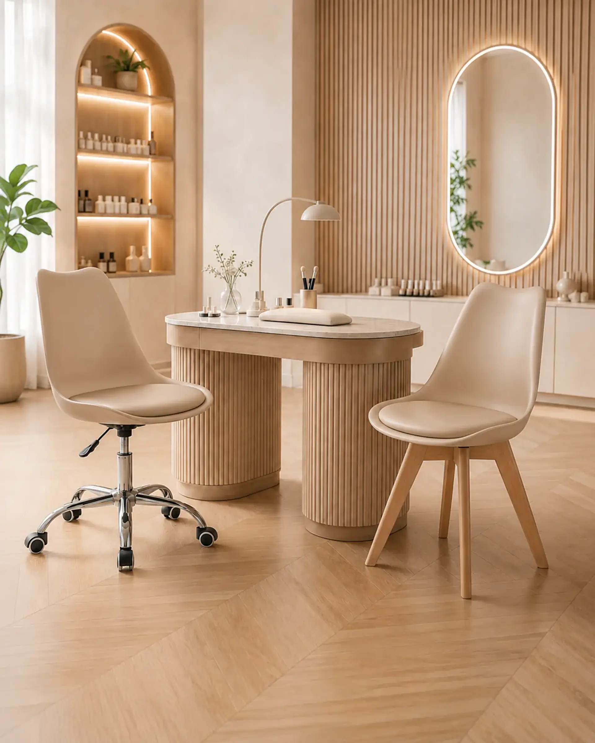 Silla Tulip Escritorio + Silla Tulip 3