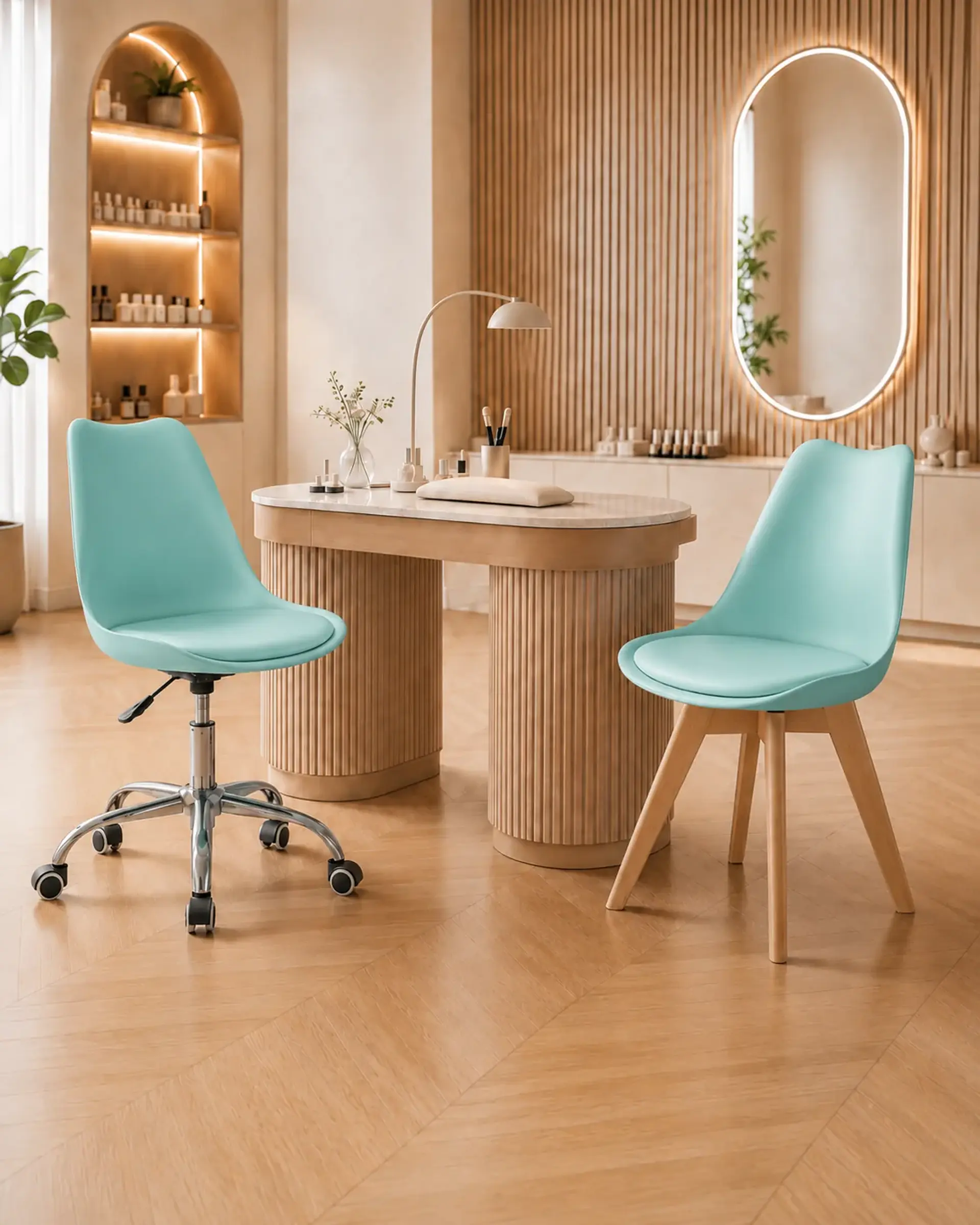 Silla Tulip Escritorio + Silla Tulip 4