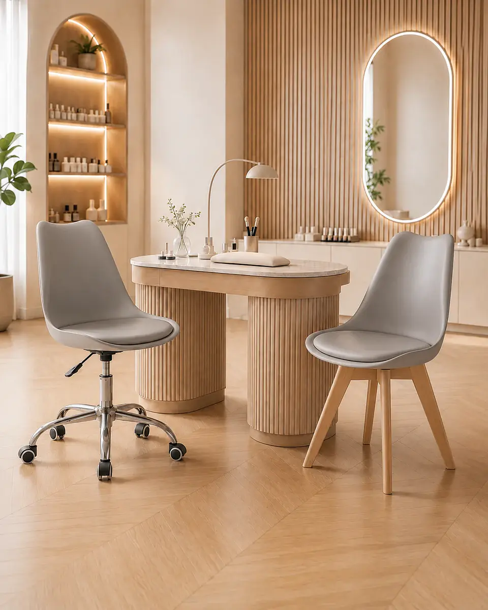 Silla Tulip Escritorio + Silla Tulip 5