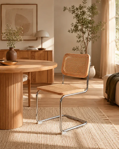 Silla Breuer Madera y Ratán