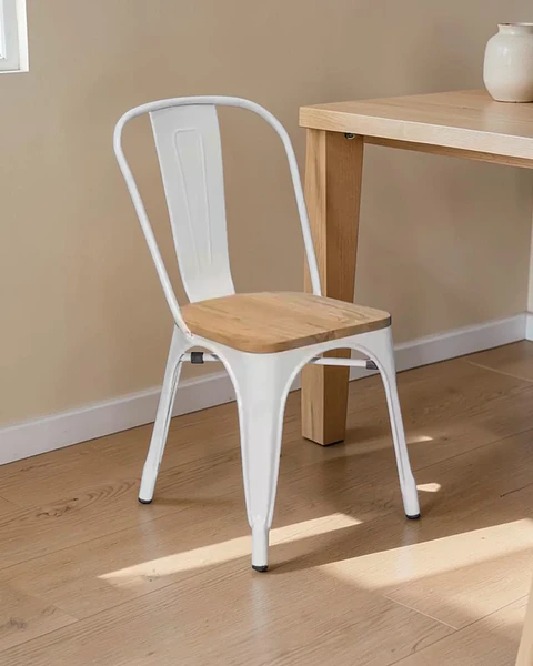 Silla Tolix con Madera