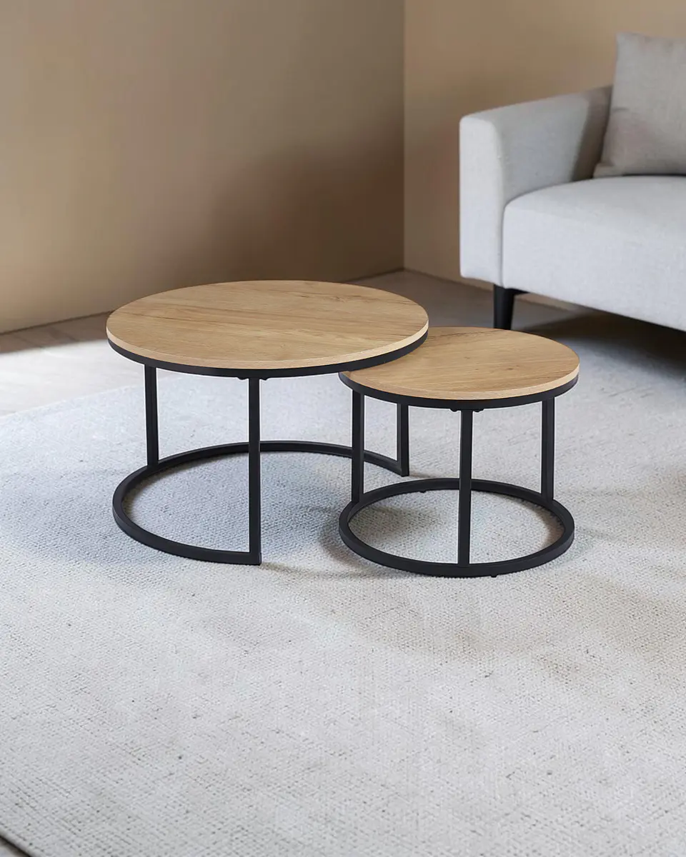 Mesa de Centro Anidada Wood 1